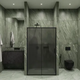 Душевая дверь by Deonria Kupe D-195-120-6-GM-B 120см графит/графит матовый